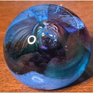 2 Vintage Paperweights Caithness Mooncrystal Scotland Handcrafted Crystal Horse